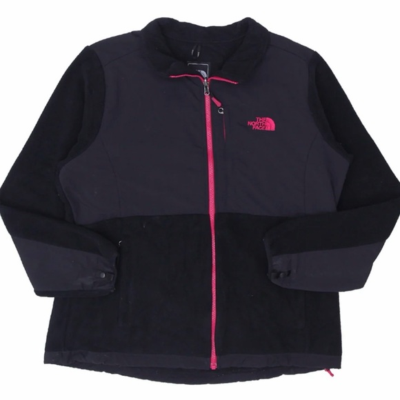 The North Face Black Jacket with Pink Trim - Denali - Picture 1 of 7